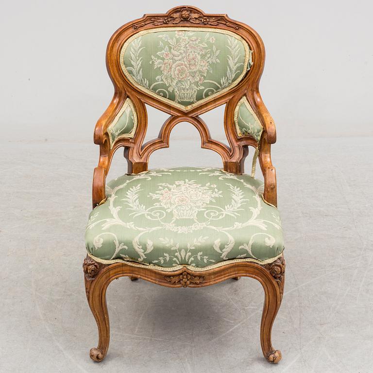 KARMSTOL, Nyrokoko, 1800-talets slut.