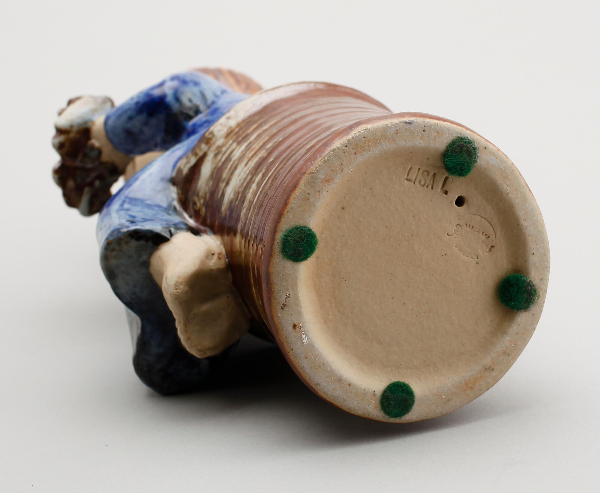 FIGUR, stengods, Lisa Larson, Rörstrand.