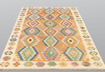 A Kilim carpet, ca 203 x 150 cm.