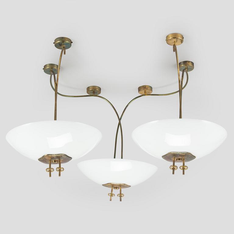 Paavo Tynell, Chandelier, for Taito. Made to order 1950.