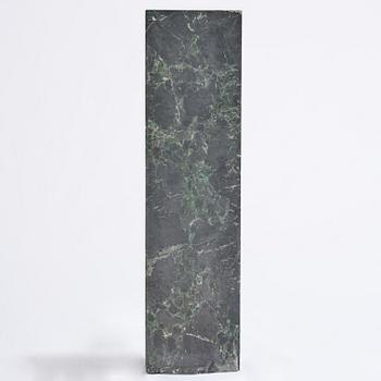 A black Scagliola 20th century column.