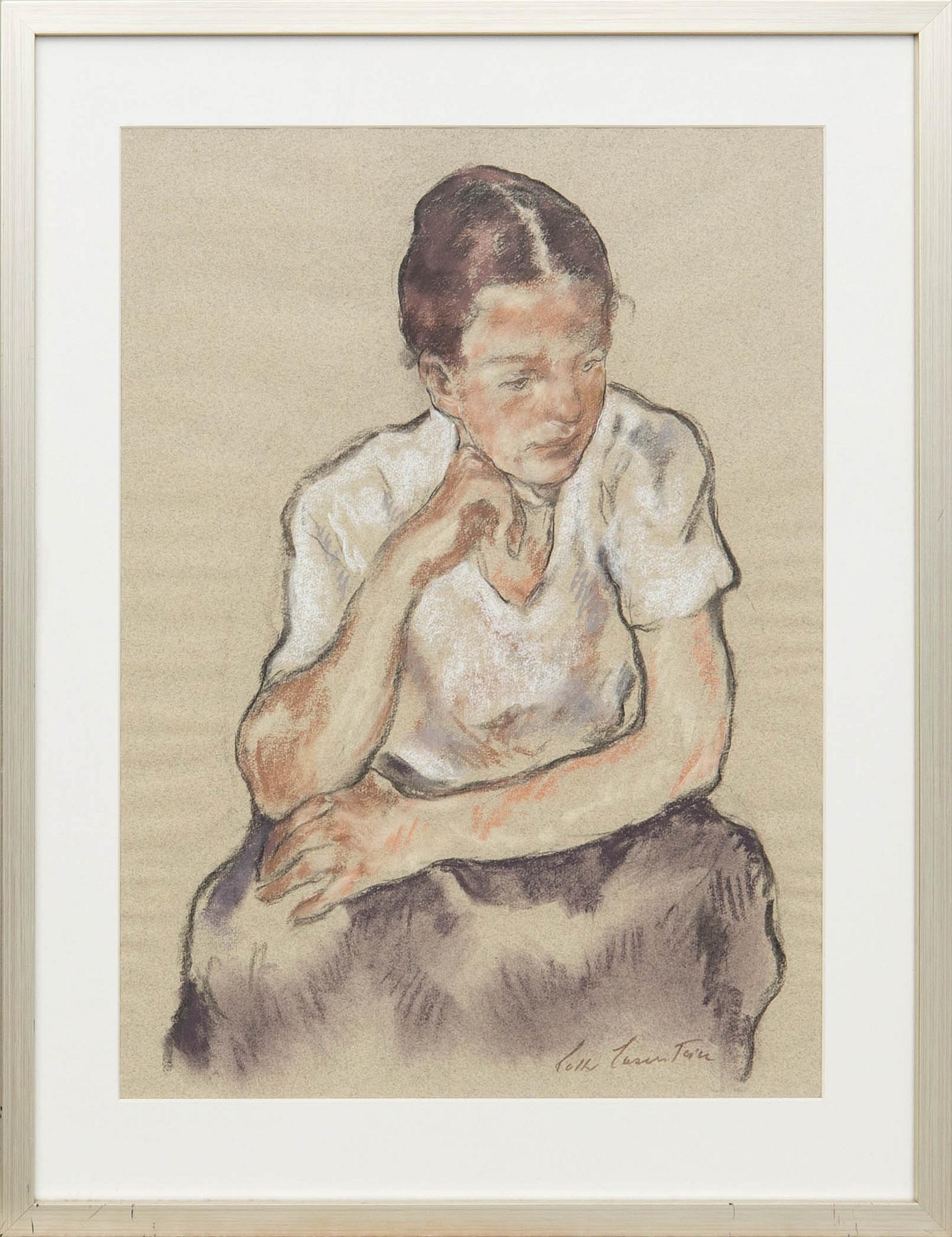 Lotte Laserstein, Seated Woman.