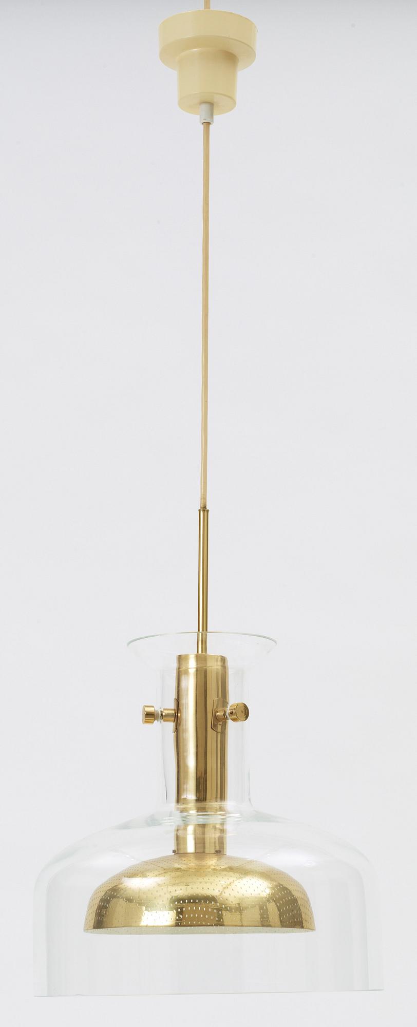 TAKLAMPA, "Crystal", Anders Pehrson, Atelje Lyktan, 1970-tal. H 45.
