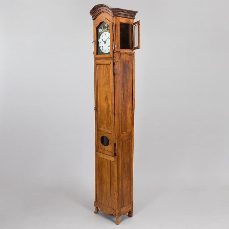 A French mid 18th century Louis XV longcase clock.