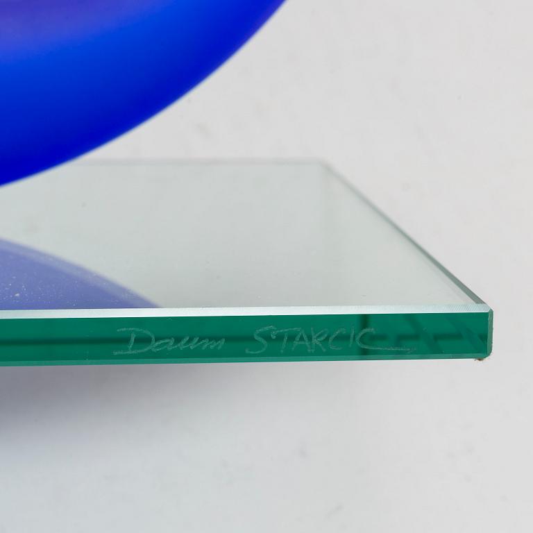 PHILIPPE STARCK, a glass vase, signed Daum.