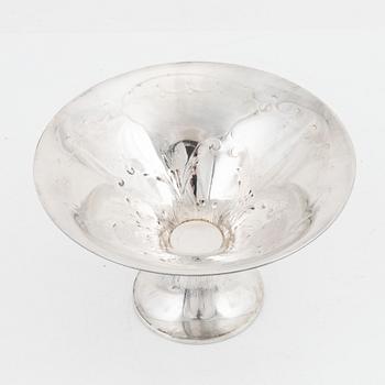 A Swedish silver plate, bowl and box,  Stockholm 1910-20s.
