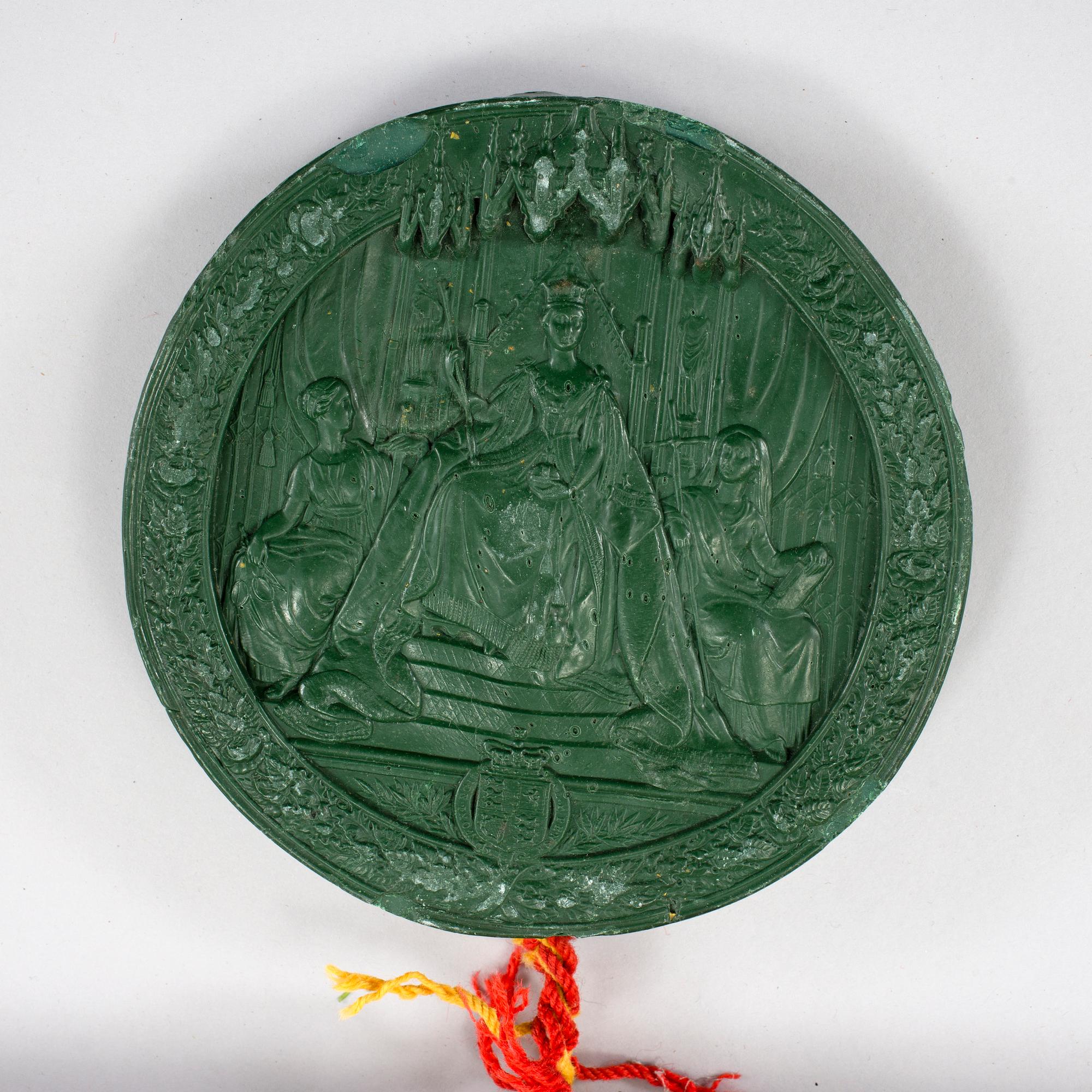 A British letter of patent with wax seal conferring upon Sir Henry Wheatley (1777-1852) the title and rank of Baronet.