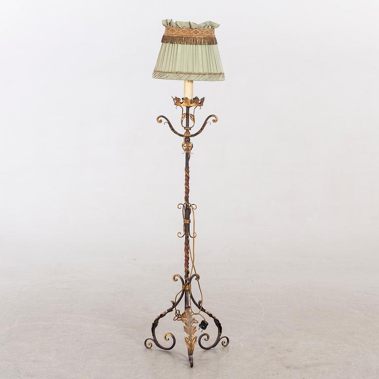 Golvlampa barockstil Italien 1900-talets mitt.