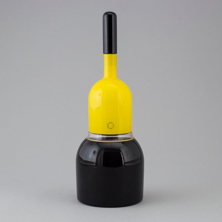 TIMO SARPANEVA, a glass decanter, Venini Murano Italy 1991.