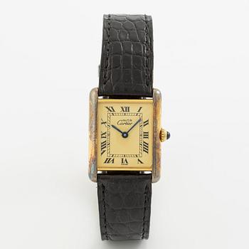 must de CARTIER, Tank, armbandsur, 23,5 x 23,5 (31) mm.