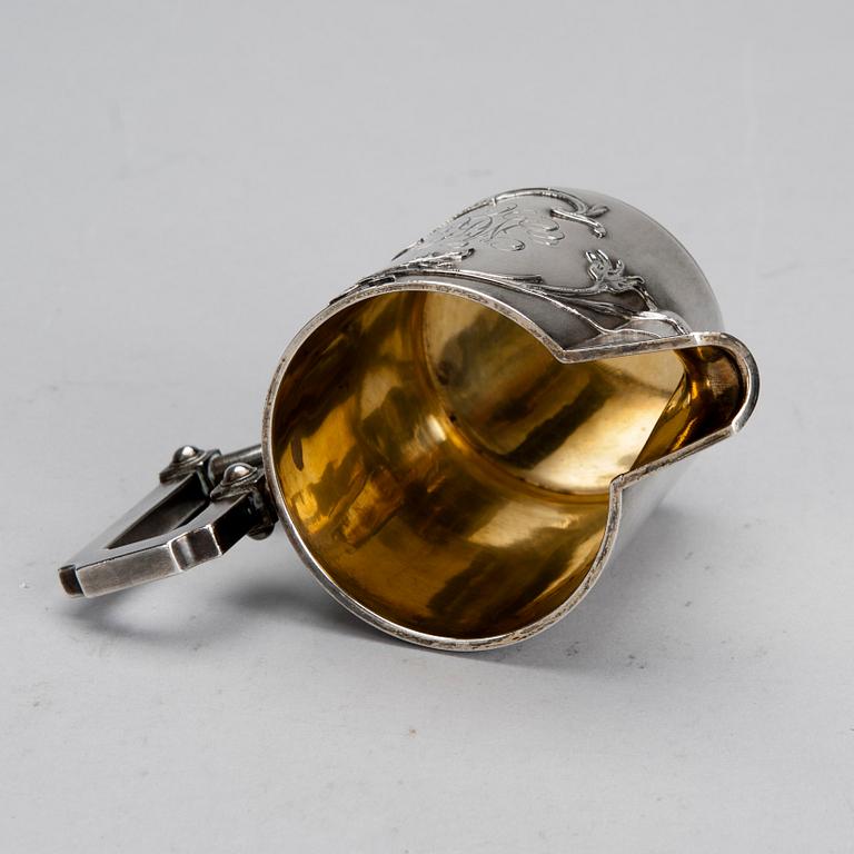 GRÄDDSNÄCKA, silver, Ryssland, sekelskiftet 1800/1900. Vikt 171,1 g.