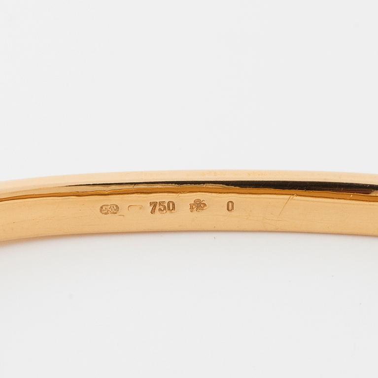ARMRING, med åttkantslipade diamanter.