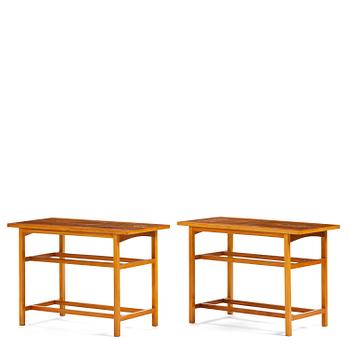 A pair of side tables, second half of the 20th century.