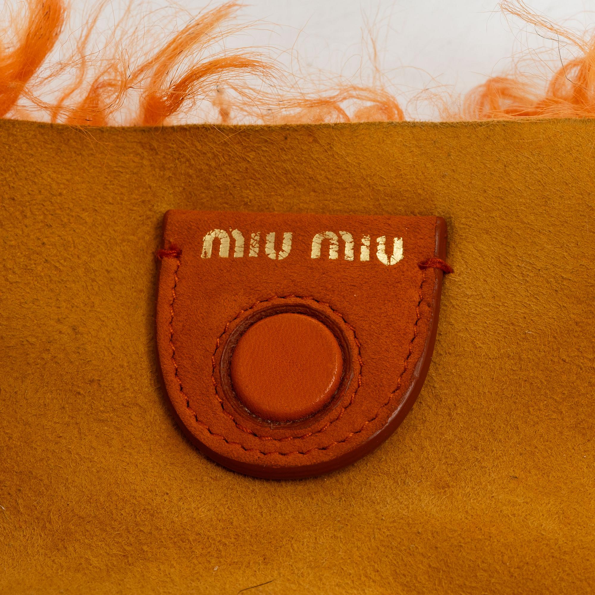 Miu Miu, bag, "Montone Letter Fur Bag".