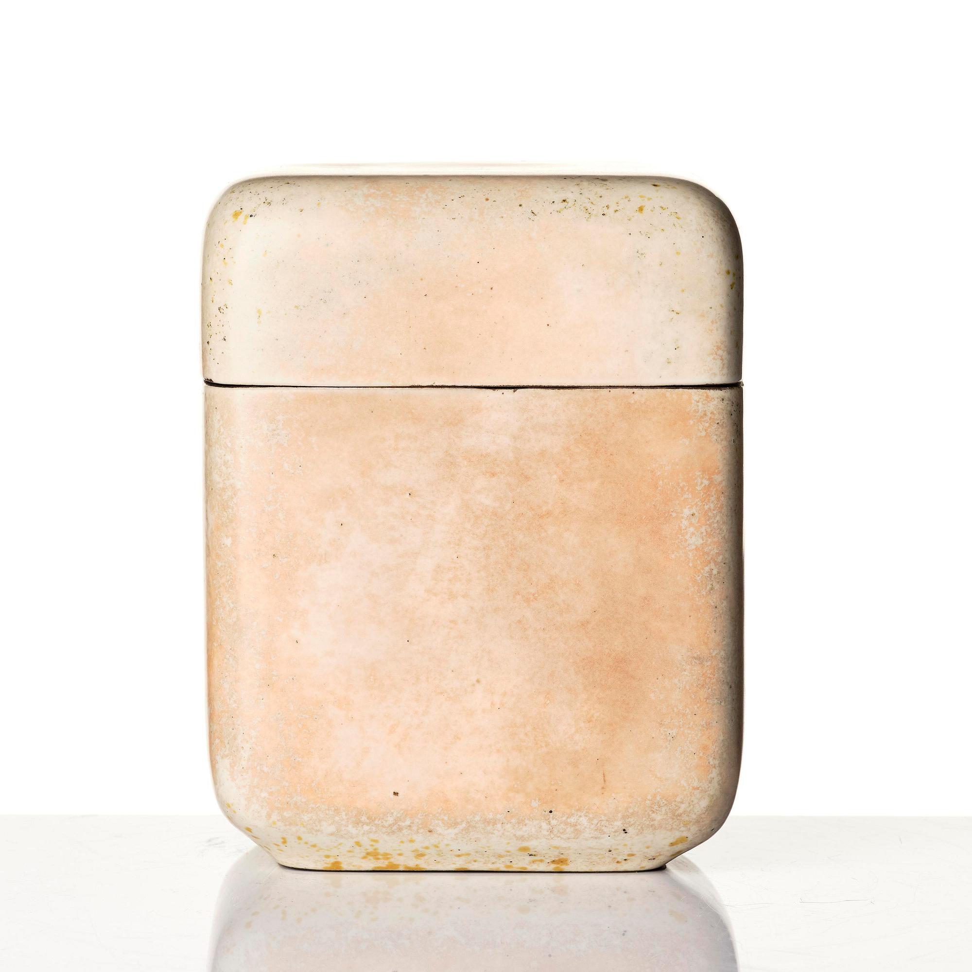 Hans Hedberg, a faience lidded jar, Biot, France.