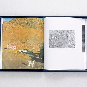 Lars Lerin, "Mellan husen-bilder från Lofoten", bibliophile edition with a colour lithograph "Tre Måsar".