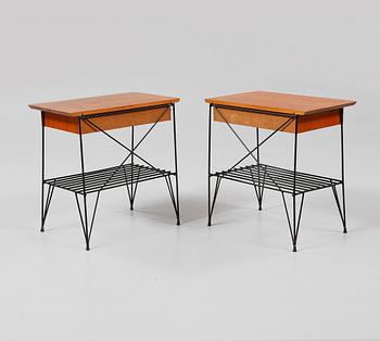 SÄNGBORD, ett par, 1950/60-tal.