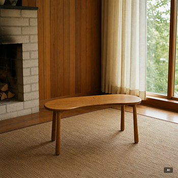Josef Frank, stool model B1034, "The Milk Stool", Svenskt Tenn, after 1985.