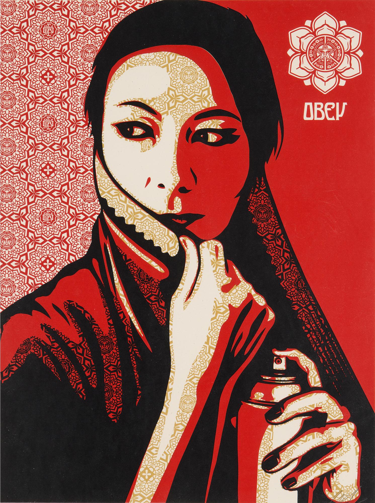 SHEPARD "OBEY" FAIREY, serigraph, "Commanda", signed and numbered 178/350.