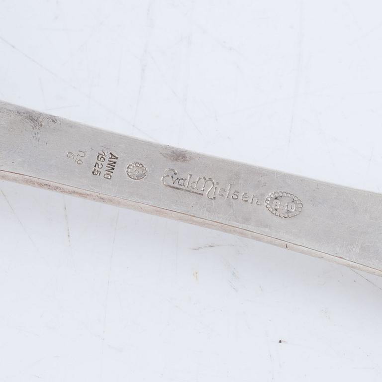 Evald Nielsen, serveringsspade, silver, Danmark 1920-tal.