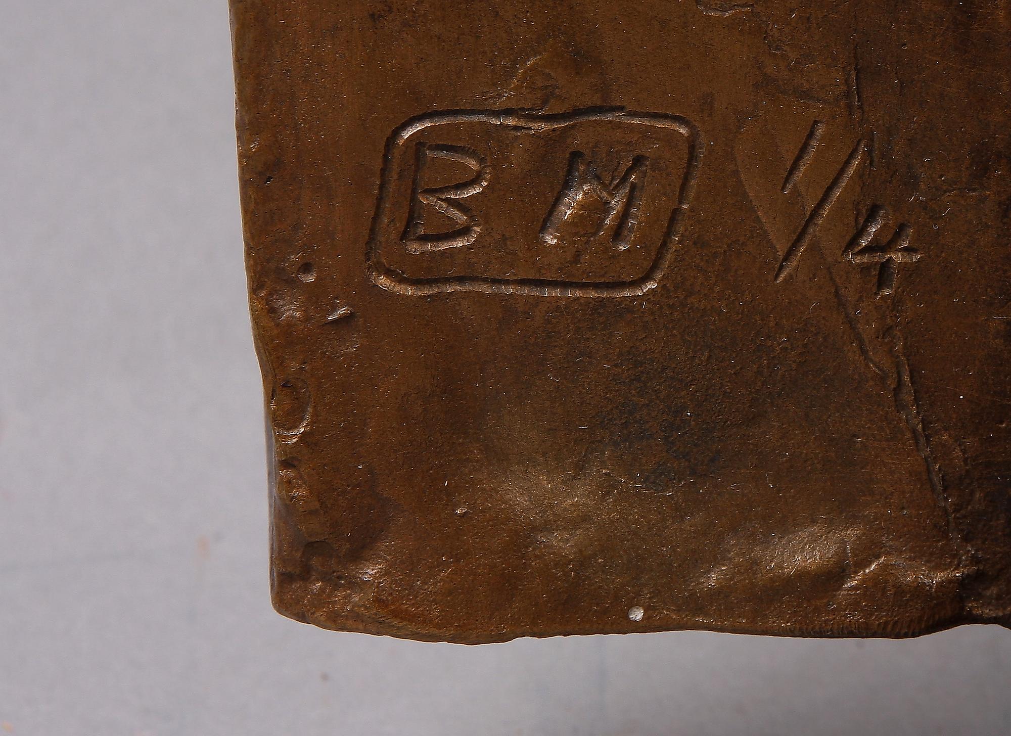 BROR MARKLUND, relief, brons, sign o numr 1/4.