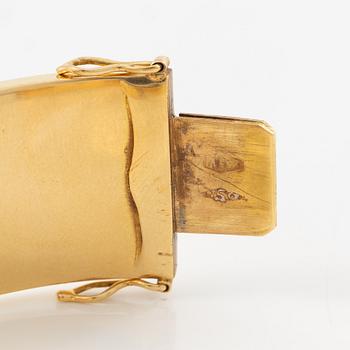 Bracelet, 18K gold, satin finish, Italy.