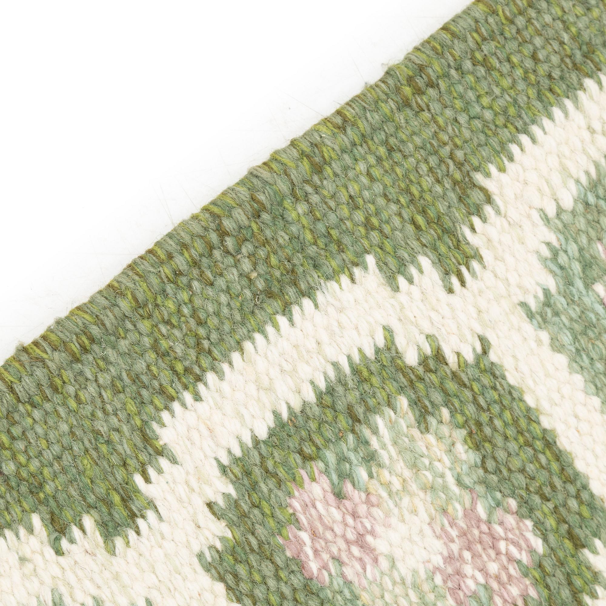 Ingegerd Silow, gallerimatta, rölakan, signerad IS, ca 245 x 80 cm.