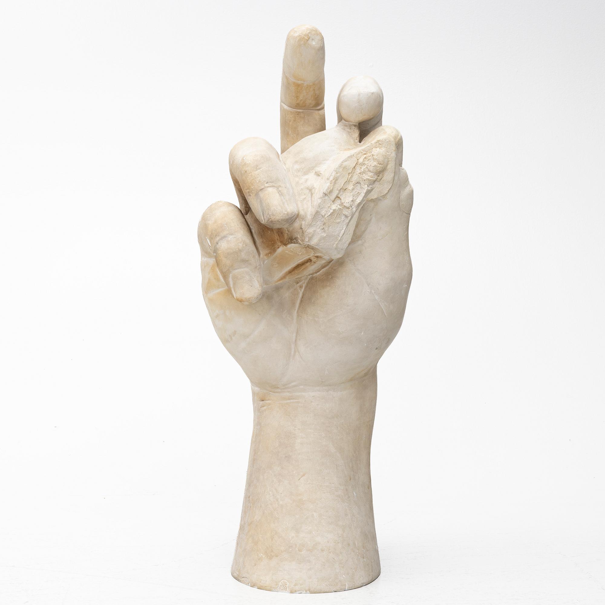 Skulptur, hand, 1900-tal.