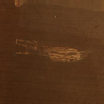 A Russian silver-gilt and enamel cigarette-case, makers mark of Nikolas Strulyev, Moscow 1883-1908.