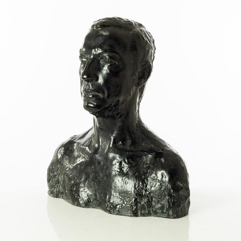 Gudmar Olovson, sculpture. Signed. Numbered. Foundry mark. Bronze, height 49 cm, length 42 cm.