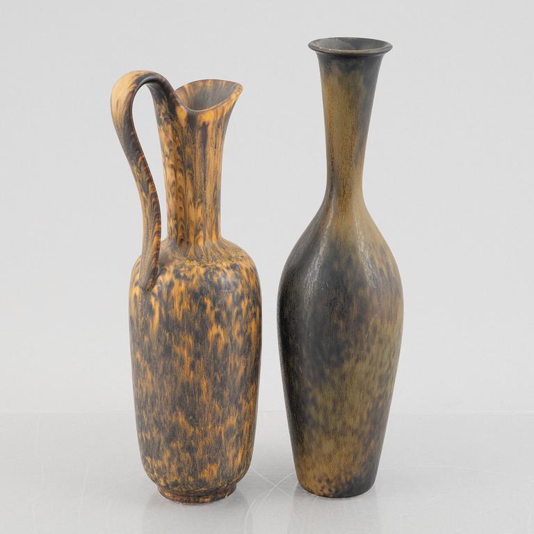 Gunnar Nylund, two stoneware vases, Rörstrand.