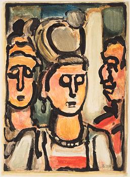 370. Georges Rouault, "Trio", from "Fleure du mal".