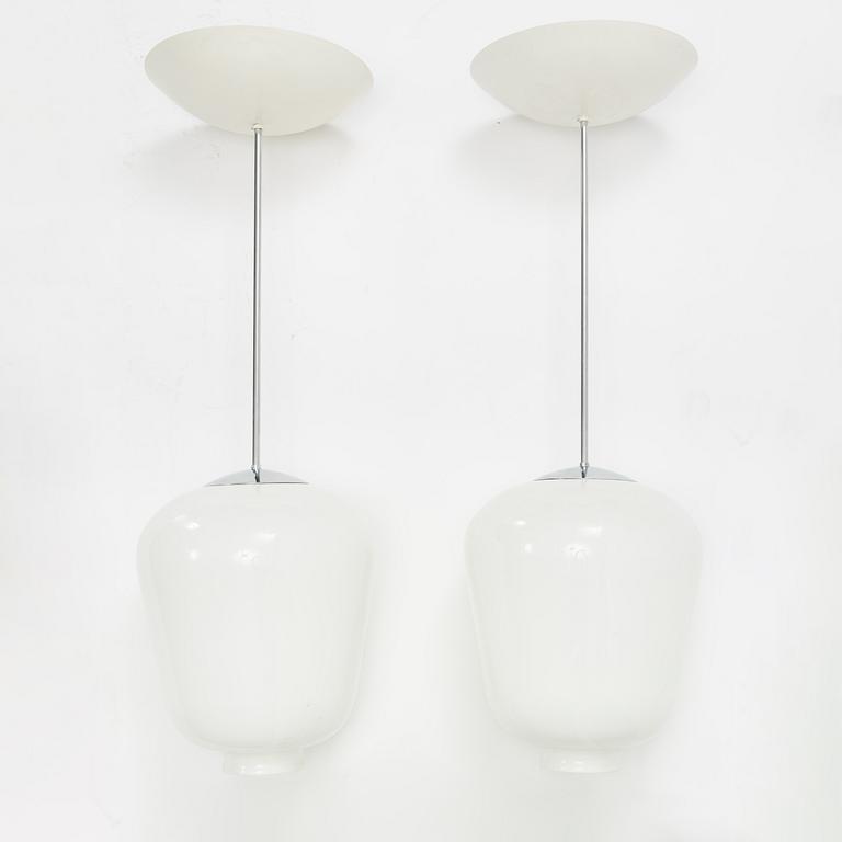 A pair of ceiling lamps, 'Zero', Sweden, late 20th century.