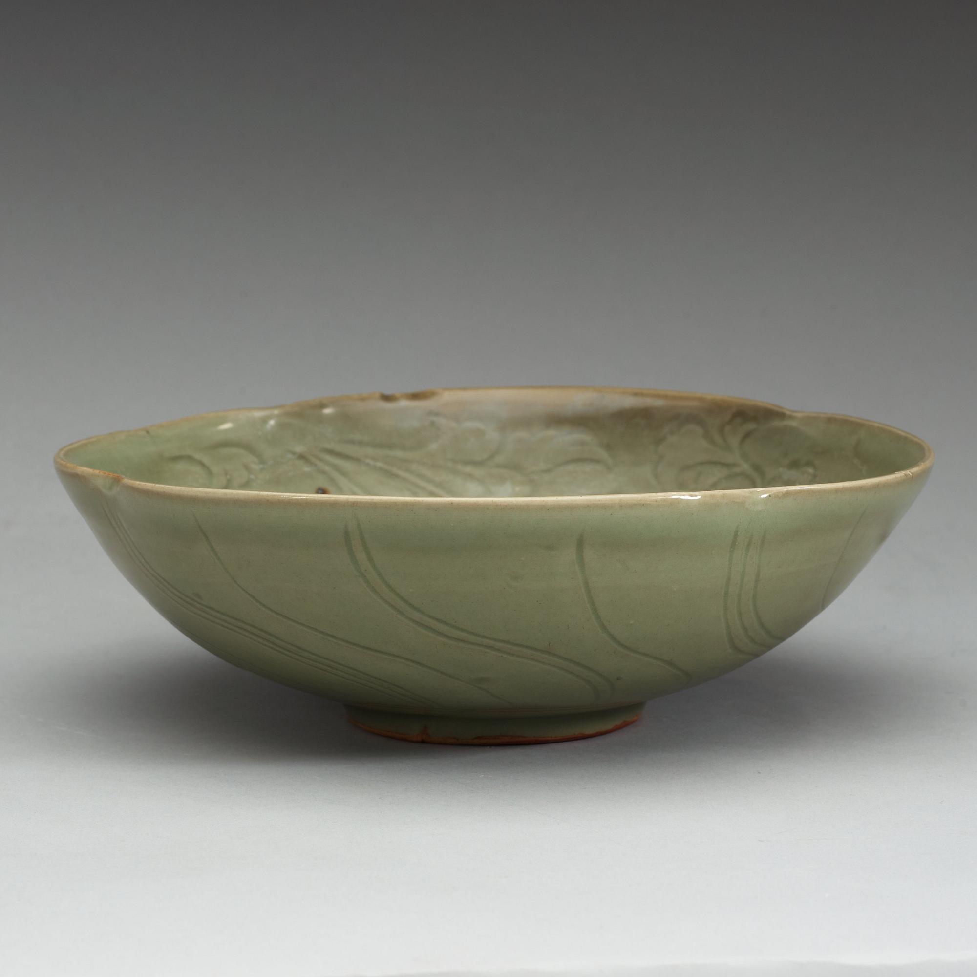 SKÅL, celadon. Qing dynastin.