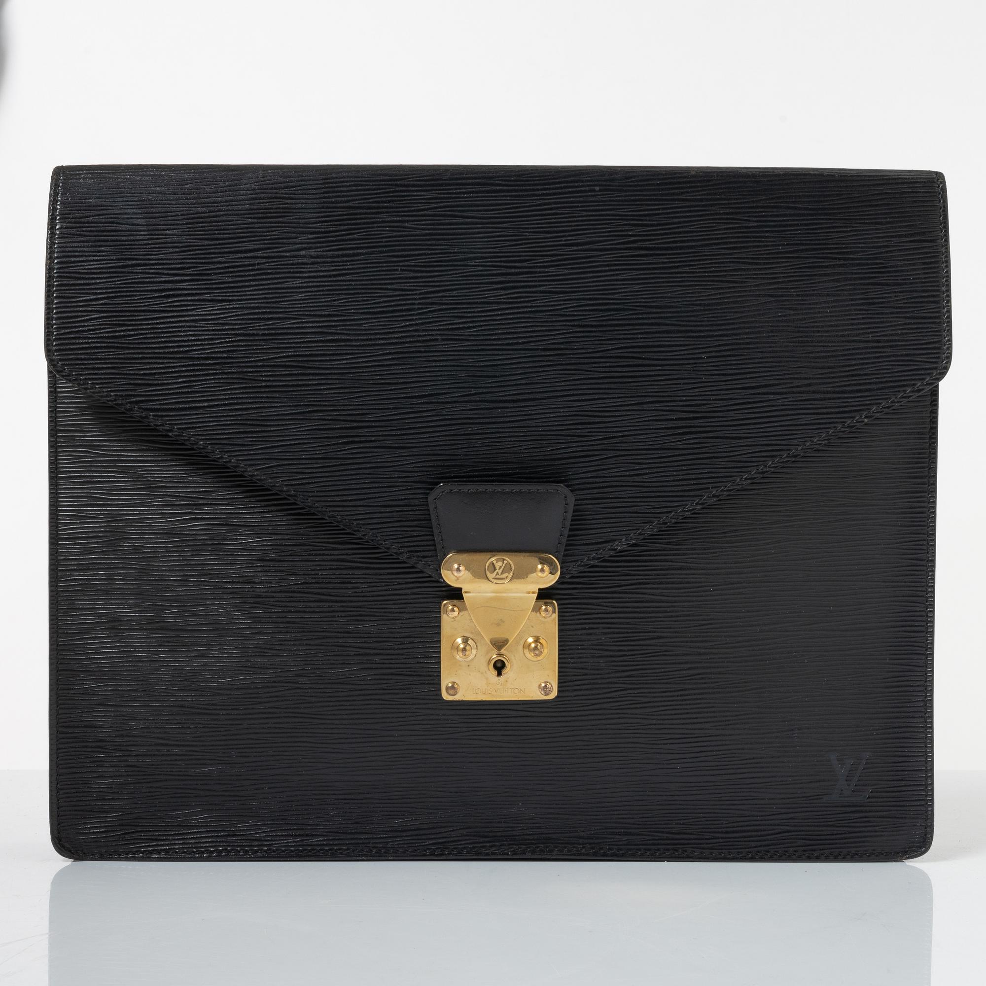 Louis Vuitton, document portfolio/laptop case, "Porte Documents Epi Senateur".