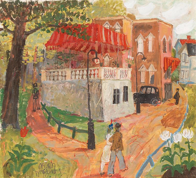 Olle Olsson-Hagalund, "Stenvillan, Sundbyberg" (The stone villa).