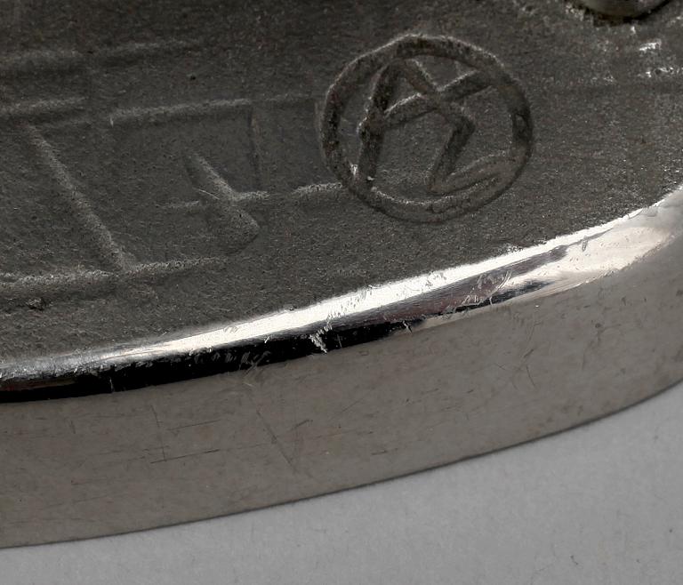 FIGURINER, 9 st, rostfritt stål, efter Allan Ebeling för Nyby Bruk.