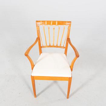 Josef Frank, a mahogany model '1165' armchair, Firma Svenskt Tenn, Sweden mid 1900's.