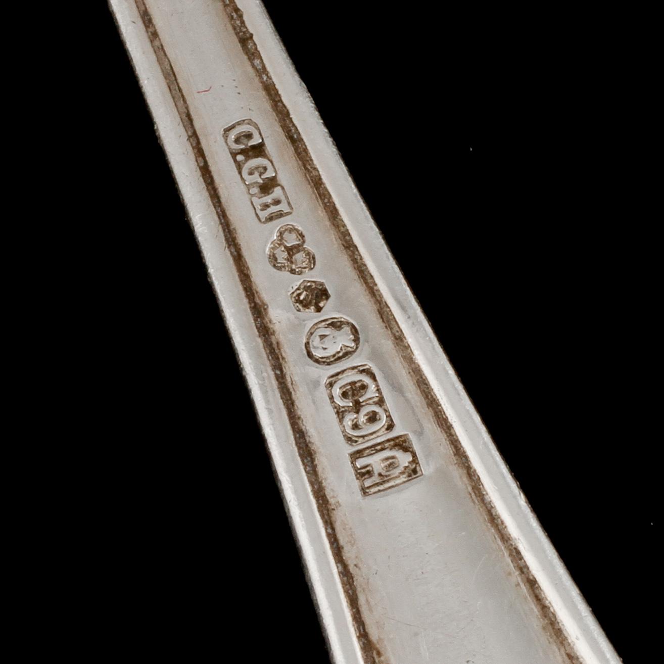 BESTICKSERVIS, 100 delar, silver, 1900-tal, vikt 5460 g.