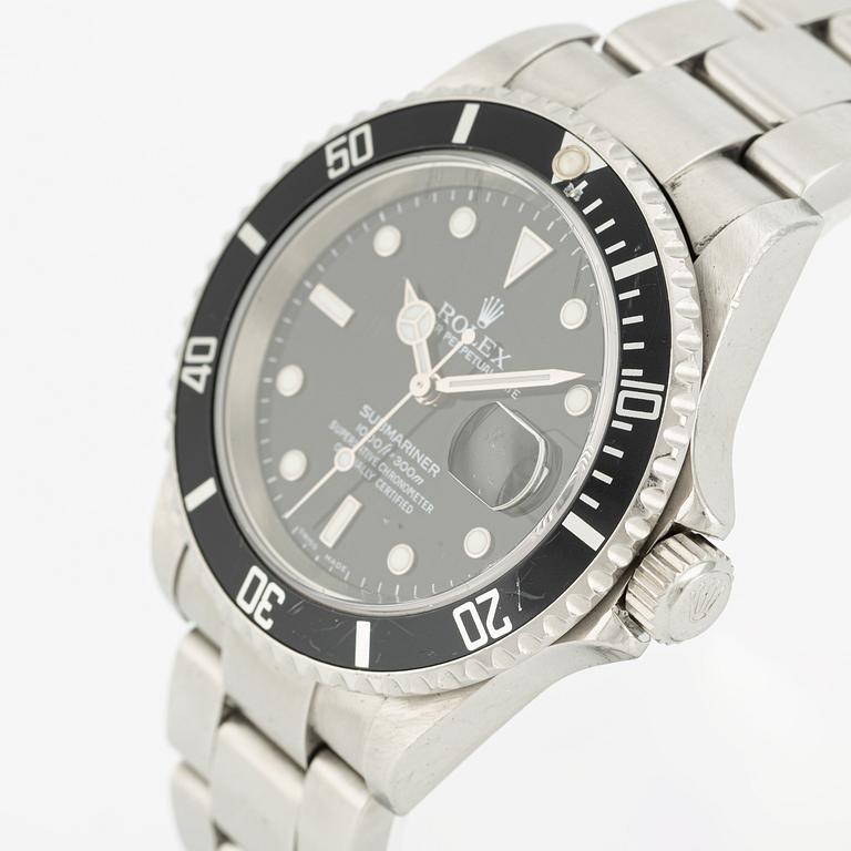 Rolex, Oyster Perpetual Date, Submariner, wristwatch, 40 mm.