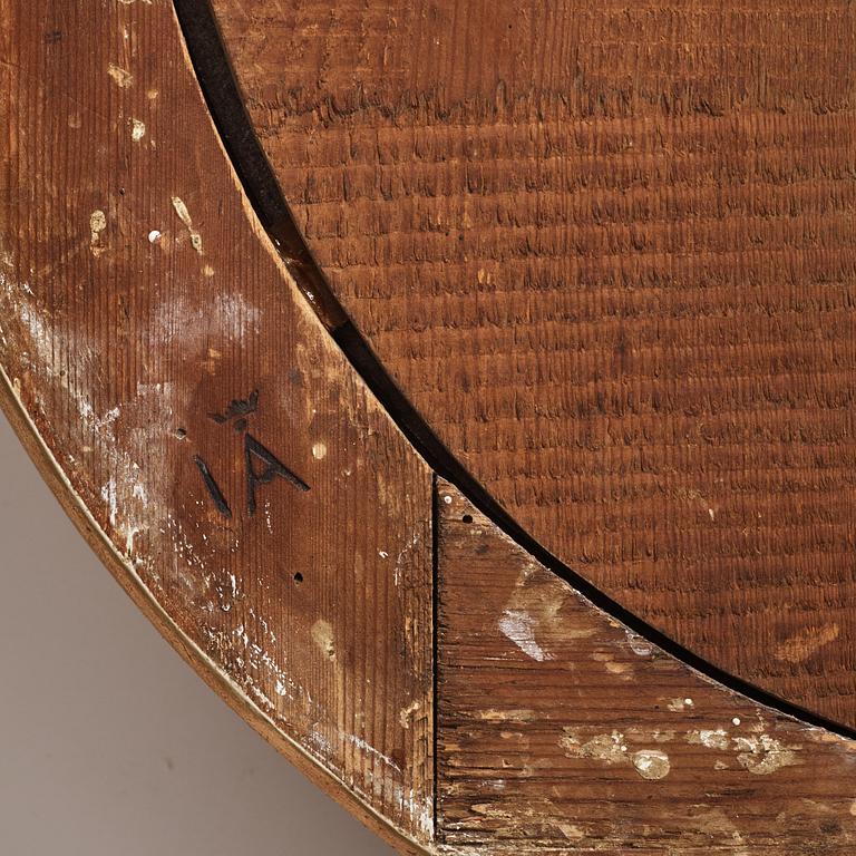 A pair of Gustavian giltwood two-branch girandoles by J. Åkerblad (master in Stockholm 1756-99).