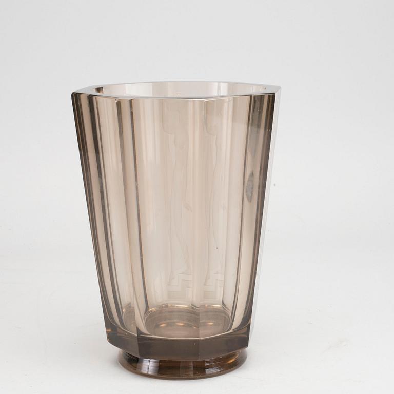 A Simon Gate glass Orrefors vase.