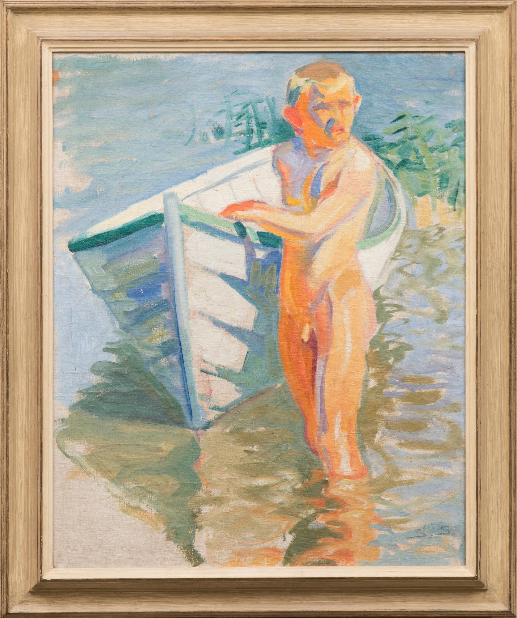 SANTERI SALOKIVI, "A boy and a boat".