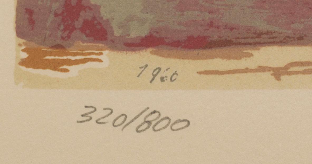 MARINO MARINI, lithograph in colours signed in the print and numbered.