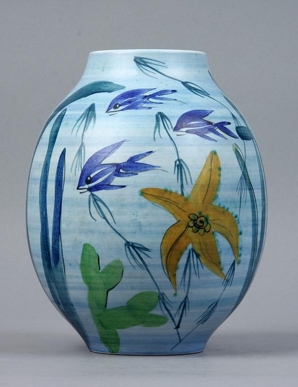 VAS, stengods, Hertha Bengtson, Rörstrand.