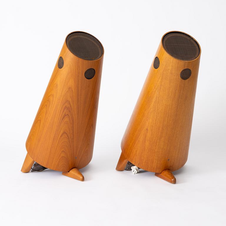 Stig Carlsson, LOAS 1001/”Kolboxen", a pair of loudspeakers, 1959-62, Sweden.