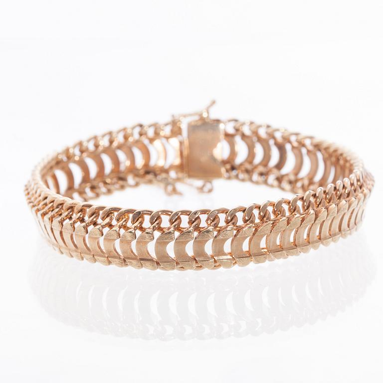 ARMBAND, 18K guld. Vikt ca 36,5 g.