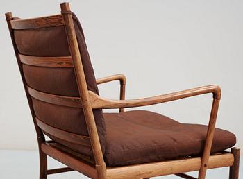 A pair of Ole Wanscher palisander 'Colonial Chair, PJ 149', Poul Jeppesen, Denmark.