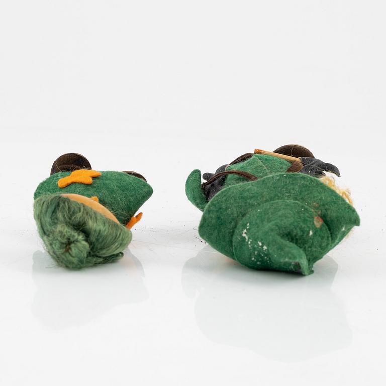 Two Moomin characters from Atelier Fauni, Finland, 1950's/60's.
