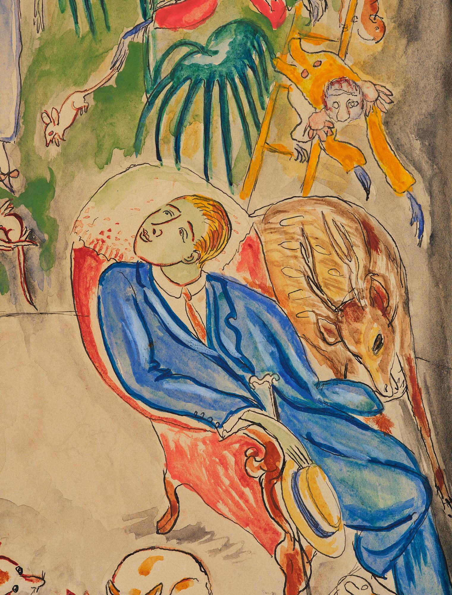 Nils von Dardel, "Visit to an eccentric lady".